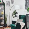 Soungou Stehleuchte 38 cm Chrom, Schwarz, 1-flammig