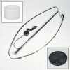 Bassagoda Stehleuchte 35 cm Chrom, Schwarz, 1-flammig