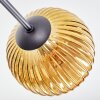 Koyoto Deckenleuchte Glas 15 cm Gold, Klar, 6-flammig