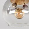 Koyoto Deckenleuchte Glas 15 cm Naturfarben, Schwarz, 3-flammig