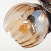 Koyoto Deckenleuchte Glas 15 cm Bernsteinfarben, Rauchfarben, 10-flammig