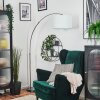 Soungou Stehleuchte 38 cm Nickel-Matt, Schwarz, 1-flammig