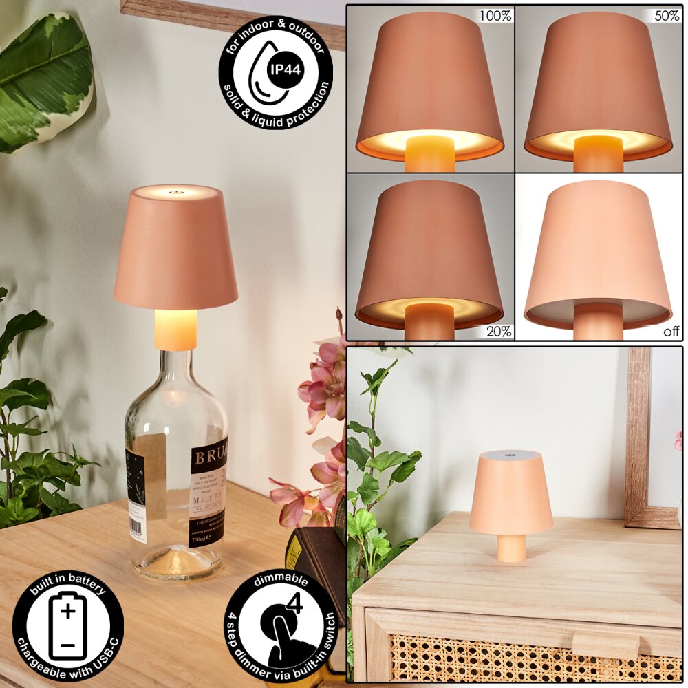 Salgadinho Tischleuchte LED Aprikosenfarben, 1-flammig main product photo