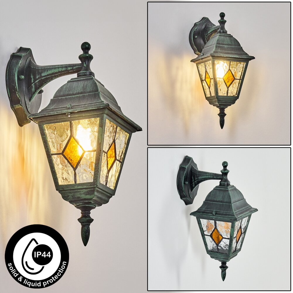 Naofe Außenwandleuchte Grün, Schwarz, 1-flammig main product photo