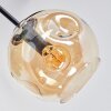 Ripoll Deckenleuchte Glas 15 cm Bernsteinfarben, Klar, Rauchfarben, 6-flammig
