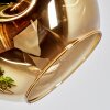 Ripoll Deckenleuchte Glas 15 cm Chrom, Gold, Kupferfarben, Rauchfarben, 6-flammig