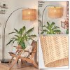 Cavaca Stehleuchte 40 cm Chrom, Schwarz, 1-flammig