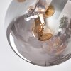 Gastor Deckenleuchte Glas 15 cm Gold, Schwarz, 10-flammig