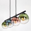 Gastor Pendelleuchte Glas 15 cm Blau, Grün, Klar, Kupferfarben, 4-flammig
