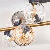 Koyoto Deckenleuchte Glas 15 cm Gold, Schwarz, 10-flammig