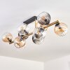 Koyoto Deckenleuchte Glas 15 cm Gold, Schwarz, 10-flammig