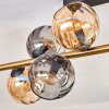 Koyoto Deckenleuchte Glas 15 cm Gold, Schwarz, 10-flammig