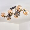Koyoto Deckenleuchte Glas 15 cm Gold, Schwarz, 10-flammig