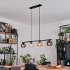 Koyoto Pendelleuchte Glas 15 cm Bernsteinfarben, Klar, Rauchfarben, 4-flammig