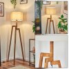 Soungou Stehleuchte 38 cm Naturfarben, Schwarz, 1-flammig