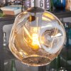 Ripoll Hängeleuchte Glas 20 cm Bernsteinfarben, Klar, Rauchfarben, 4-flammig