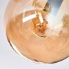 Gastor Deckenleuchte Glas 15 cm Gold, Schwarz, 10-flammig