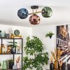 Ripoll Deckenleuchte Glas 15 cm Gold, Schwarz, 3-flammig