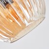 Ripoll Deckenleuchte Glas 15 cm Bernsteinfarben, Klar, Rauchfarben, 6-flammig