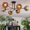 Ripoll Deckenleuchte Glas 15 cm Chrom, Gold, Klar, Kupferfarben, Rauchfarben, 6-flammig
