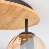 Koyoto Deckenleuchte Glas 15 cm Naturfarben, Schwarz, 3-flammig