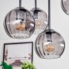 Koyoto Deckenleuchte Glas 15 cm Rauchfarben, 5-flammig