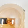 Koyoto Wandleuchte Glas 15 cm Bernsteinfarben, Klar, 3-flammig