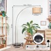 Cavaca Bogenlampe 35 cm Nickel-Matt, Schwarz, 1-flammig