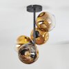Ripoll Deckenleuchte Glas 15 cm Gold, Klar, 4-flammig