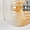 Koyoto Wandleuchte Glas 15 cm Bernsteinfarben, Klar, Rauchfarben, 3-flammig