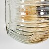 Ripoll Wandleuchte Glas 15 cm Bernsteinfarben, Klar, Rauchfarben, 3-flammig