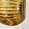 Ripoll Wandleuchte Glas 15 cm Gold, Kupferfarben, Rauchfarben, 3-flammig