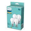 Philips LED 4er Set E27 8 Watt 2700 Kelvin 806 Lumen