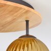 Koyoto Deckenleuchte Glas 15 cm Naturfarben, Schwarz, 3-flammig