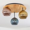 Koyoto Deckenleuchte Glas 15 cm Naturfarben, Schwarz, 3-flammig