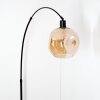 Ripoll Stehleuchte Glas 25 cm Schwarz, 1-flammig