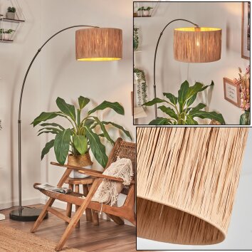 Granja Bogenlampe 35 cm Nickel-Matt, Schwarz, 1-flammig