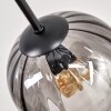 Koyoto Deckenleuchte Glas 15 cm Rauchfarben, 8-flammig