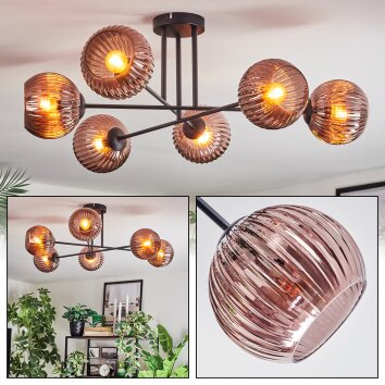 Koyoto Deckenleuchte Glas 15 cm Kupferfarben, 6-flammig