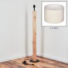Soungou Stehleuchte 38 cm Naturfarben, Schwarz, 1-flammig