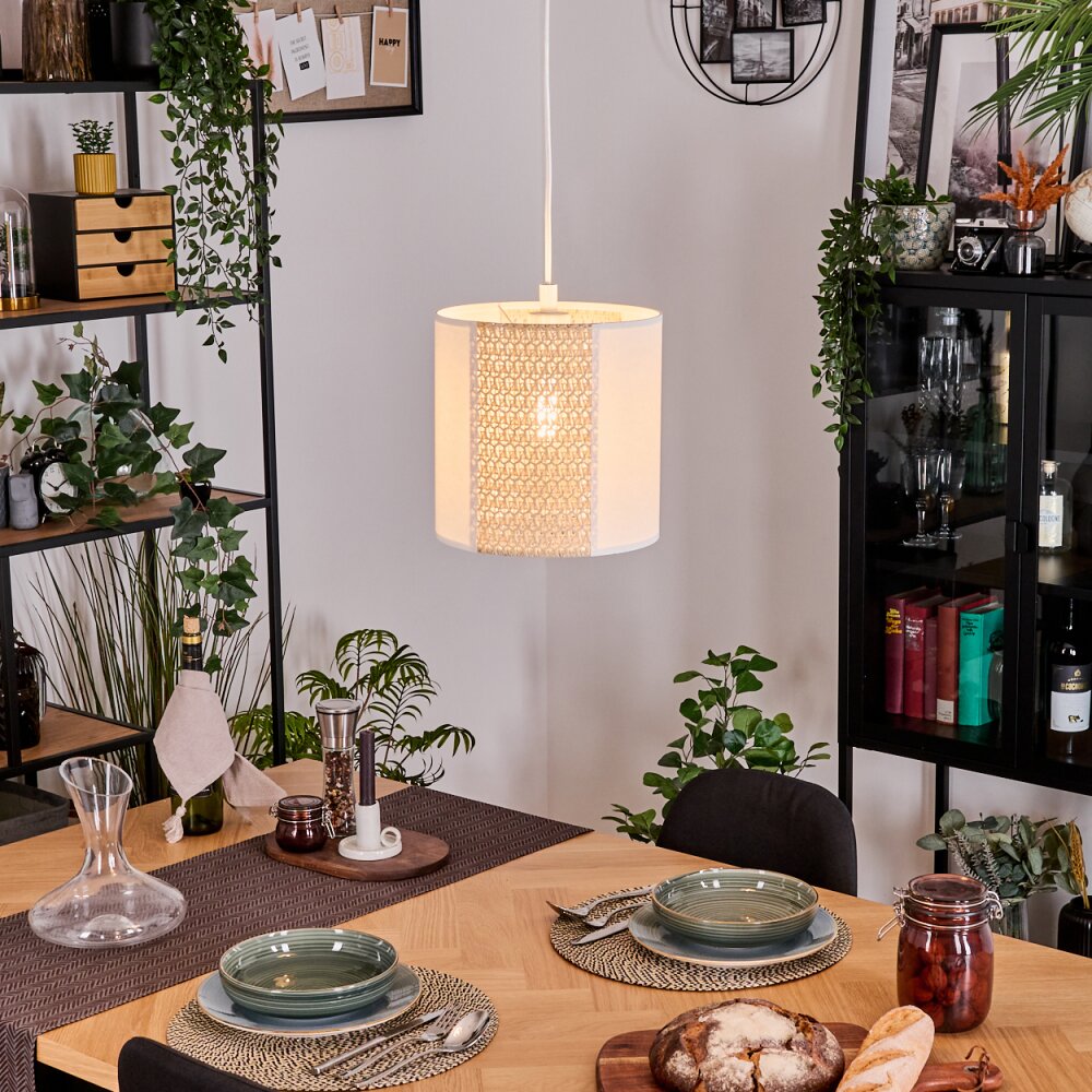 Desroches Hängeleuchte Weiß, 1-flammig main product photo