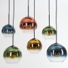 Koyoto Hängeleuchte Glas 20 cm, 25 cm Blau, Gold, Grün, Klar, Kupferfarben, 6-flammig