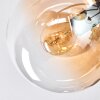 Gastor Deckenleuchte Glas 15 cm Bernsteinfarben, Klar, Rauchfarben, 8-flammig