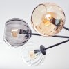 Koyoto Deckenleuchte Glas 15 cm Bernsteinfarben, Klar, Rauchfarben, 6-flammig