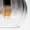 Koyoto Deckenleuchte Glas 15 cm Klar, Rauchfarben, 10-flammig