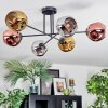 Ripoll Deckenleuchte Glas 15 cm Chrom, Gold, Kupferfarben, Rauchfarben, 6-flammig