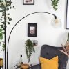 Ripoll Stehleuchte Glas 25 cm Schwarz, 1-flammig