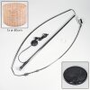 Cavaca Stehleuchte 40 cm Chrom, Schwarz, 1-flammig
