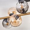 Koyoto Deckenleuchte Glas 15 cm Gold, Schwarz, 10-flammig