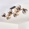 Koyoto Deckenleuchte Glas 15 cm Gold, Schwarz, 10-flammig